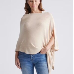 Quince Cream Poncho